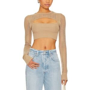 Camila Coelho 'Heyda' Beige Top Size S